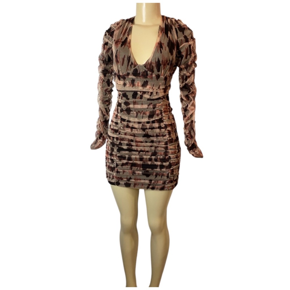 Zara Multicolor Patterned Mini Dress - Picture 2 of 11